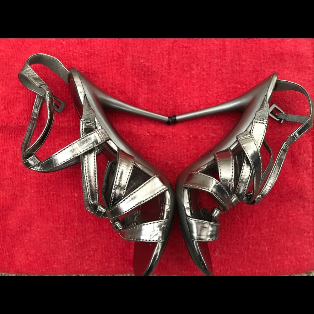 Cathy Silver High Heels